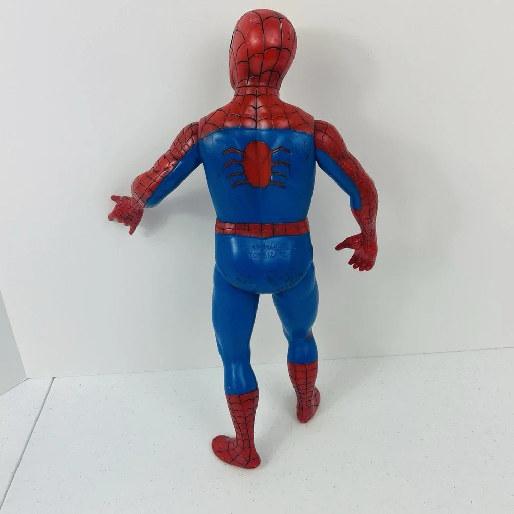 Vintage Spider Man Action Figure 1991 Marvel Toy Biz Inc 14 inch Mexico